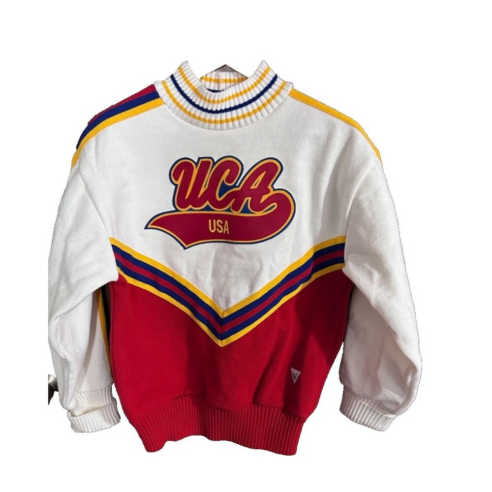 Vintage Varsity Spirit UCA Cheerleading Sweater sz 36 USA Made 80s 90s